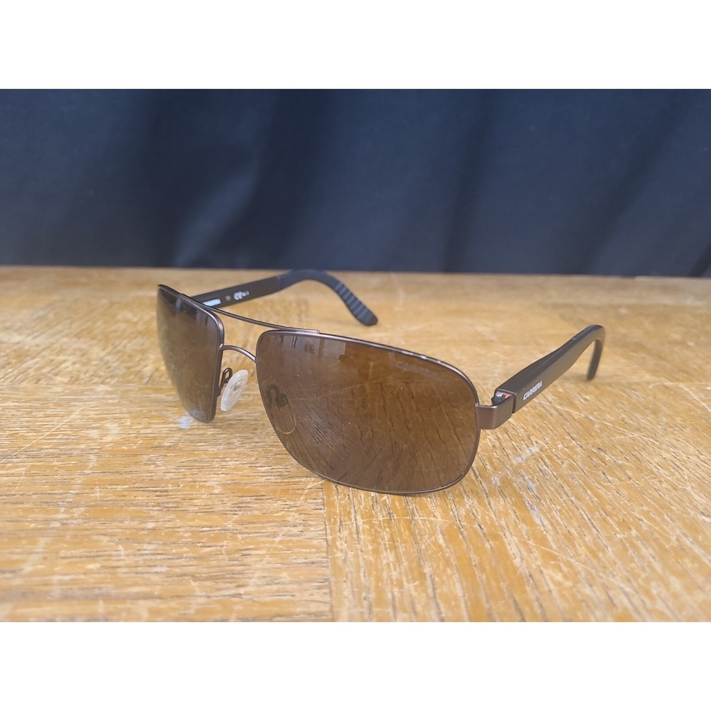 CARRERA 8003 0RPU8 Polarized Aviator Dark Brown Matte 62-16-130 Sunglasses‎